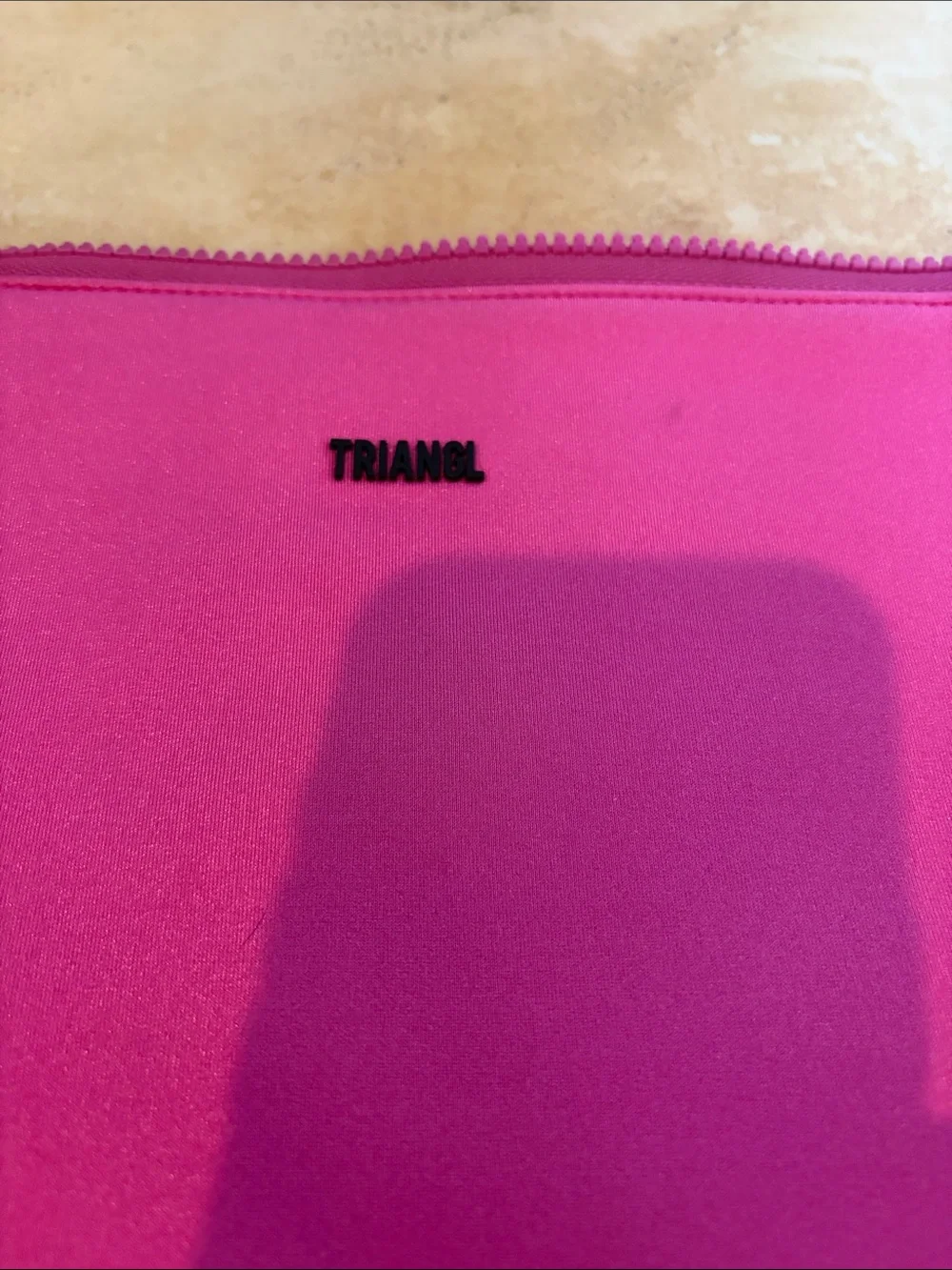 Triangl neoprene makeup bag